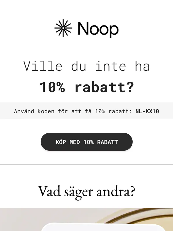 Example of conversion-optimized email design and copy