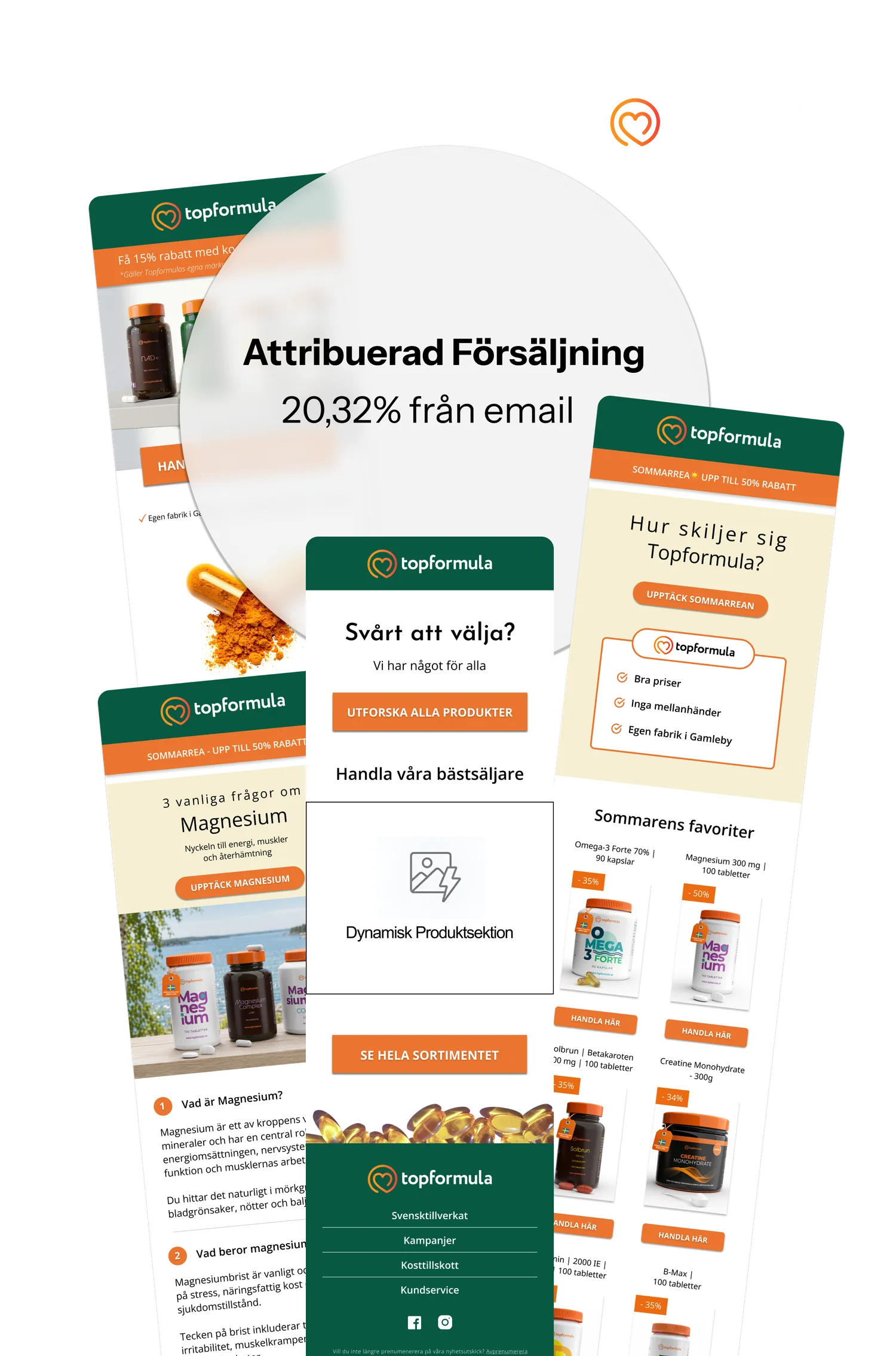 Topformula case study: email examples and 20.32% attributed revenue
